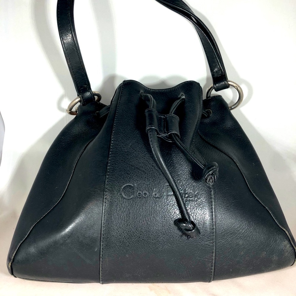 Cleo & Patek Black Leather Handbag
